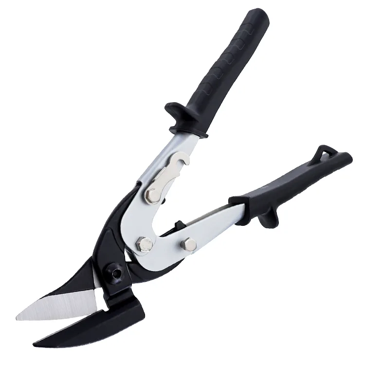 10 Inch Industrial Aviation Shears High-Carbon Steel Serrated Scissors with Safety Lock for Cutting Metal Wires DIY image 2