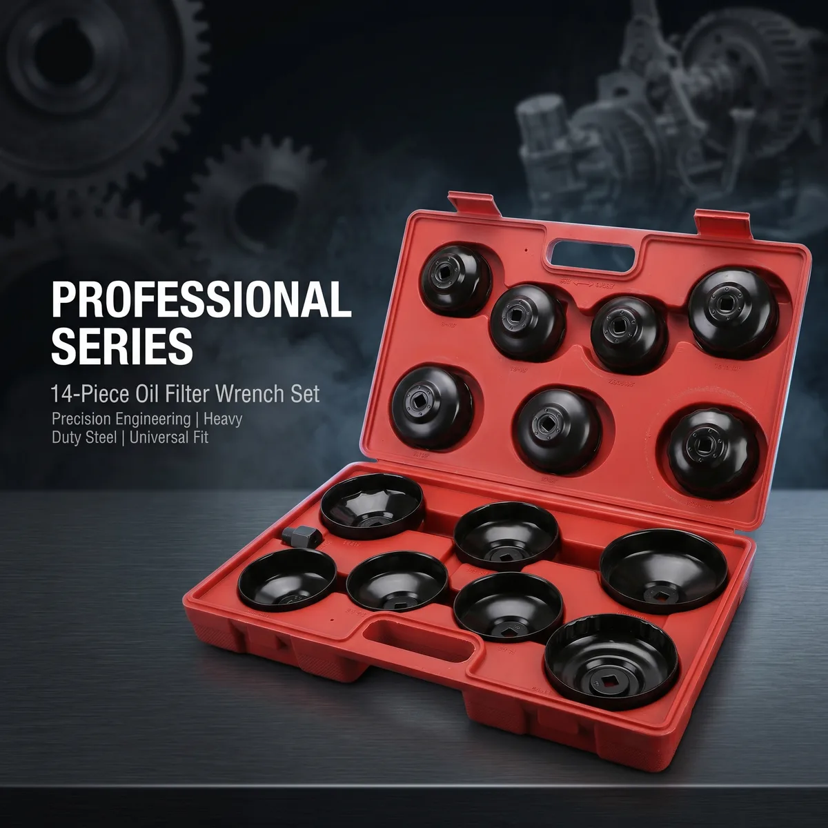 15Pcs Carbon Steel Oil Filter Wrench Set Combination Wrenches Hand Operated OEM Automotive Tool for Easy Oil Filter Replacement image 7