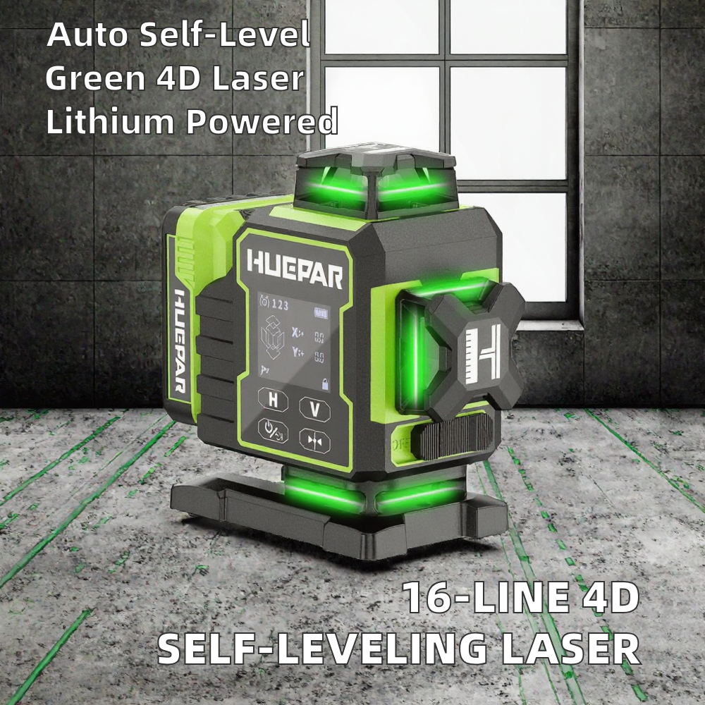 16 Line 4D Laser Level Green Beam Self-Leveling Rotary Laser 12V 18650 Battery for Indoor and Outdoor Measurement image 2