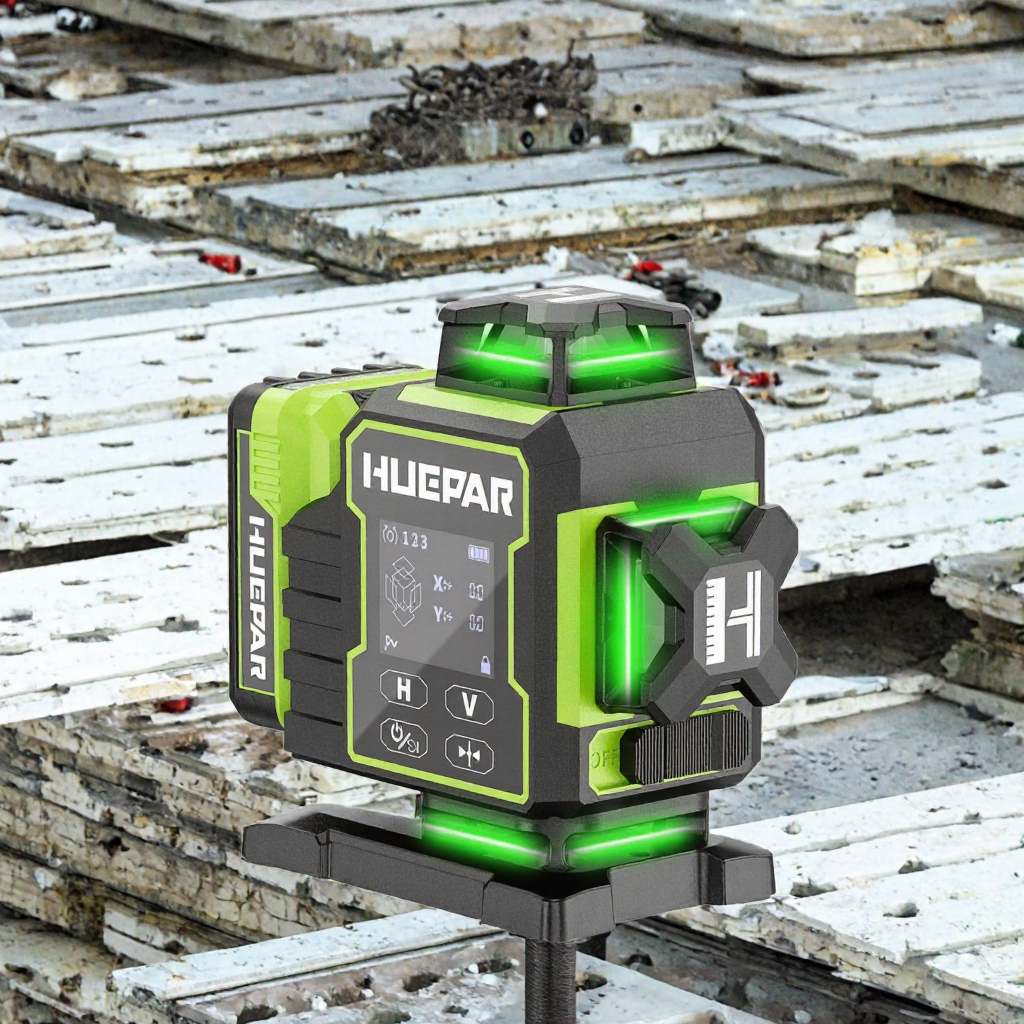 16 Line 4D Laser Level Green Beam Self-Leveling Rotary Laser 12V 18650 Battery for Indoor and Outdoor Measurement image 3