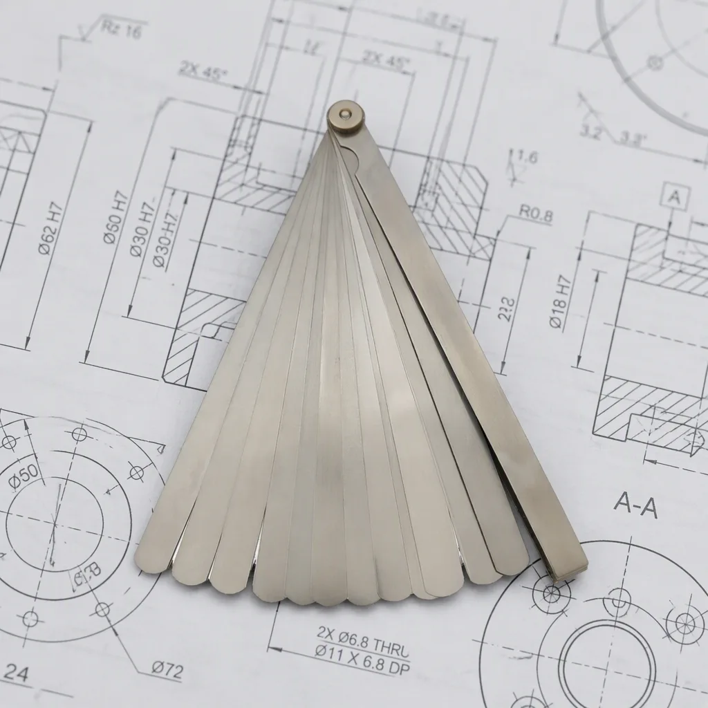 17pcs DIY OEM ODM Stainless Steel Feeler Gauge Set Length 100-300mm Thickness 0.02-1.0mm 3-Year Warranty image 3