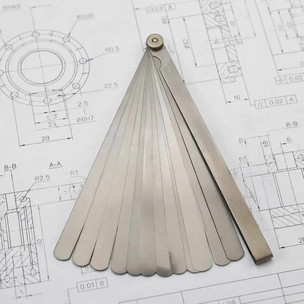 17pcs DIY OEM ODM Stainless Steel Feeler Gauge Set Length 100-300mm Thickness 0.02-1.0mm 3-Year Warranty image 7