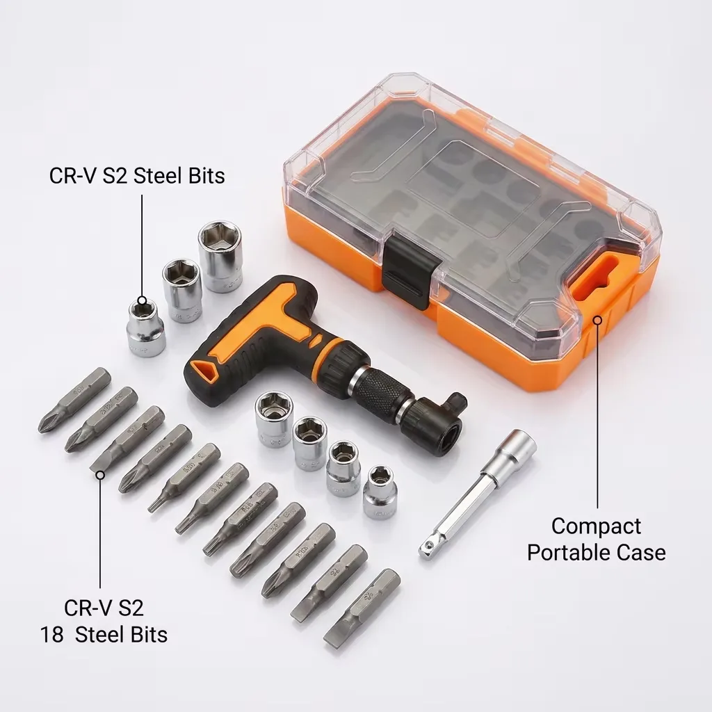 18-Piece Essential Home Maintenance Tool Kit - Compact DIY Hand Tool Set for Basic Household Repairs - Ready to Ship (RTS) - OEM image 3