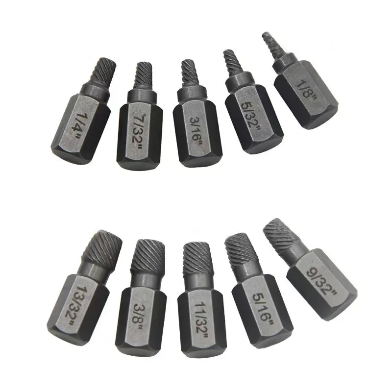 25-Piece OEM Hand Operated Broken Bolt Extractor Set with Hard Case Alloy Steel Construction 1 Year Warranty image 4