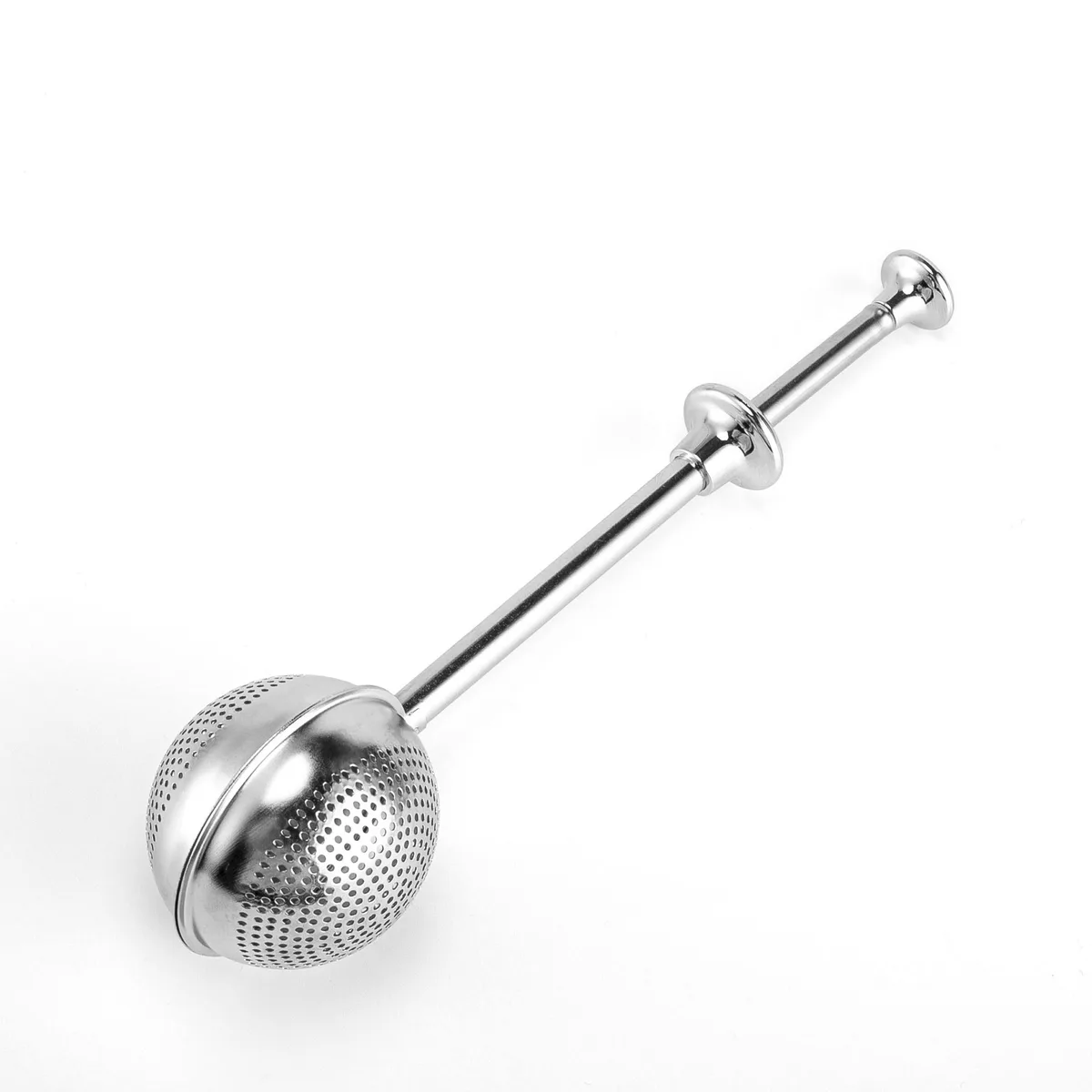 304 Stainless Steel Modern Minimalist Telescopic Press-Style Tea Strainer Flavor Enhancer image 3