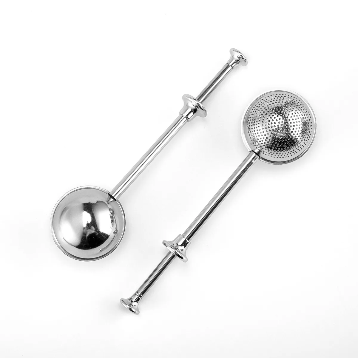 304 Stainless Steel Modern Minimalist Telescopic Press-Style Tea Strainer Flavor Enhancer image 4