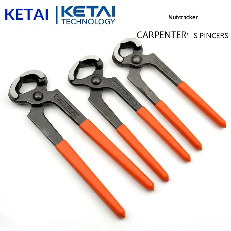 55 Carbon Steel 7-10 Inch Multi-Function Nail Puller Pliers Double Plastic Handle Surface Coating None Made China Woodworking image 5