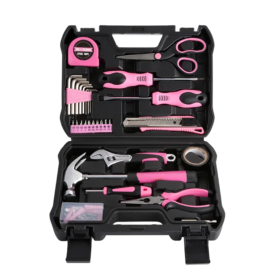 69-Piece Hand Household Hardware Combination Set Carbon Steel Toolbox 1/2-Inch Socket Drive Hammers Drills 1-Year Warranty Home image 2