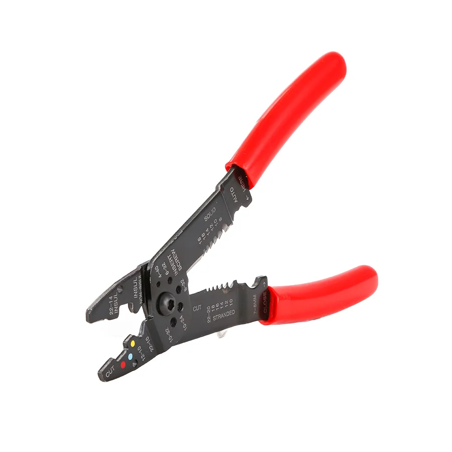 9-Inch Crimp Pliers for Solar Energy Installation Carbon Steel Wire Stripper Anti-Slip Handle for Cutting Wire OEM Customization image 2