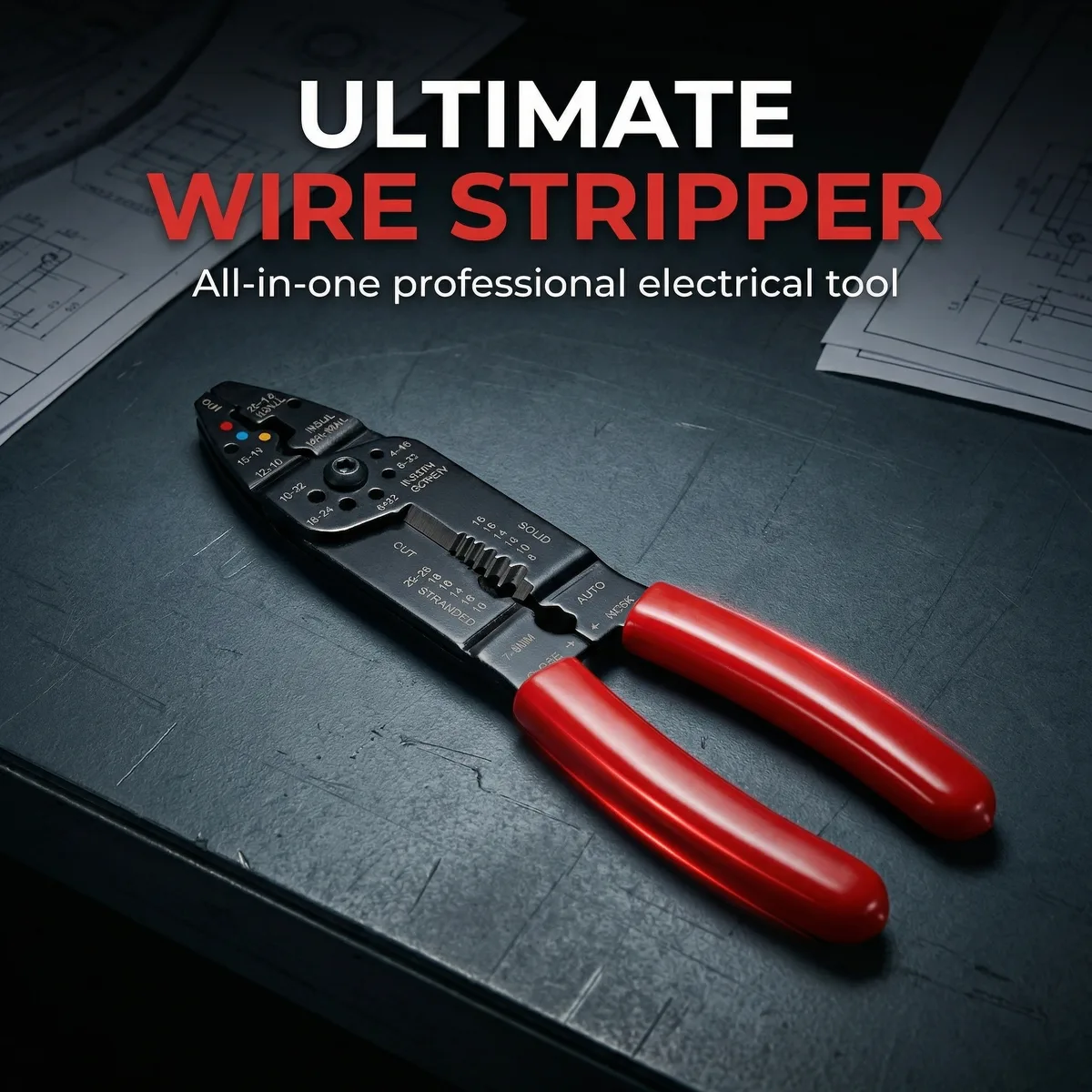 9-Inch Crimp Pliers for Solar Energy Installation Carbon Steel Wire Stripper Anti-Slip Handle for Cutting Wire OEM Customization image 6