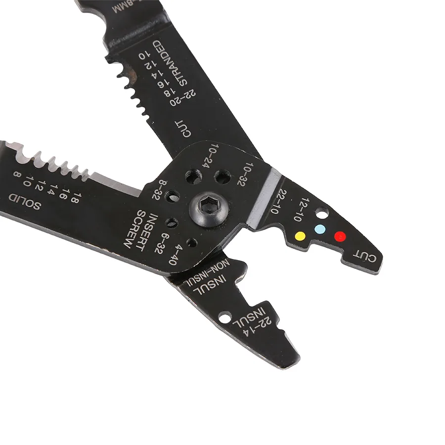 9-Inch Crimp Pliers for Solar Energy Installation Carbon Steel Wire Stripper Anti-Slip Handle for Cutting Wire OEM Customization image 7