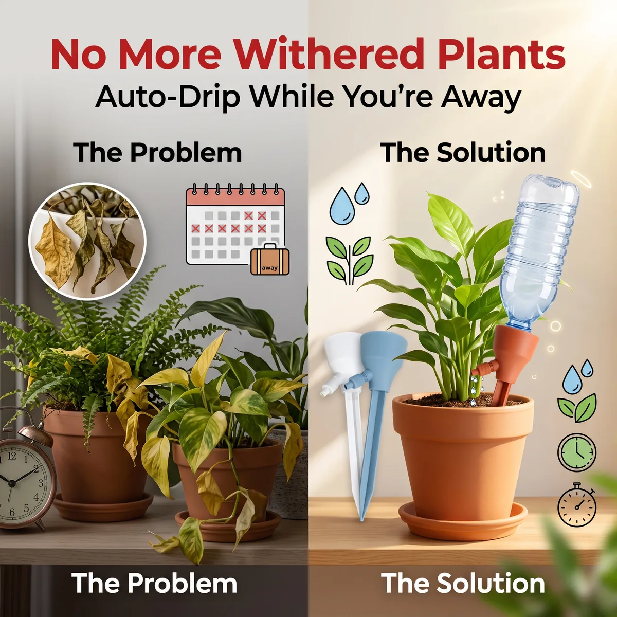 Automatic Drip Irrigation System for Flowers Lazy Person's Must-Have Household Timed Watering Device with PVC Material image 5