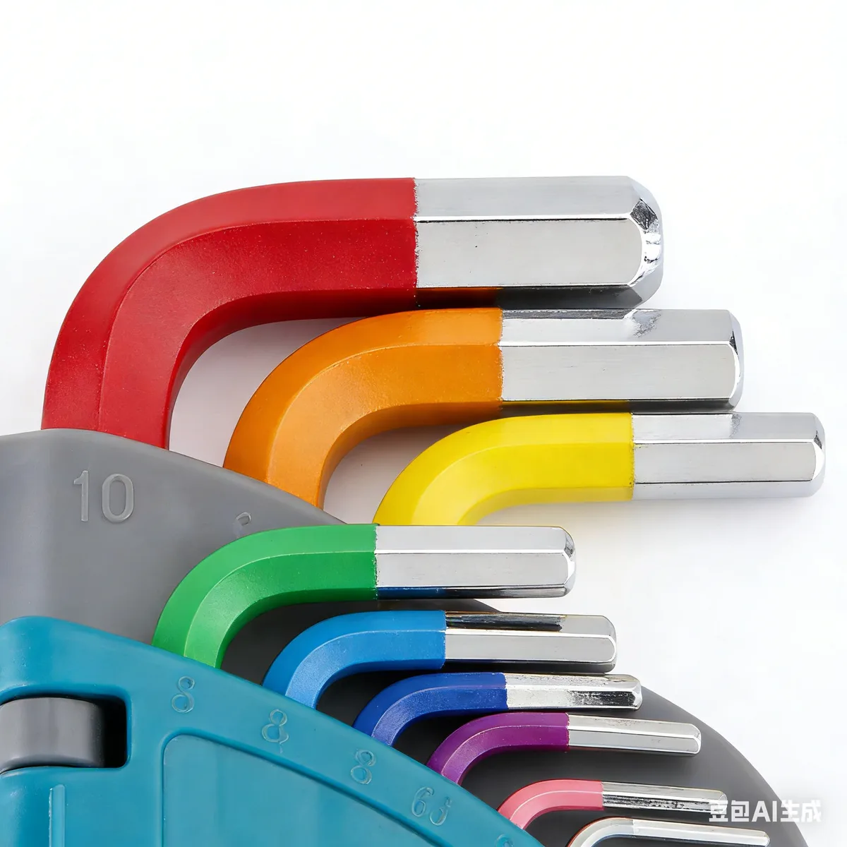 Basics Hex Key Allen Wrench, Long Arm, Metric and Standard Sizes, 11-Piece image 3