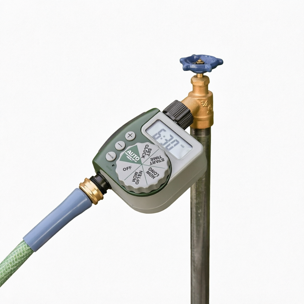 Battery Operated Automatic Watering Sprinkler System Irrigation Controller Analogue Programmable Garden Water Hose Plastic image 2