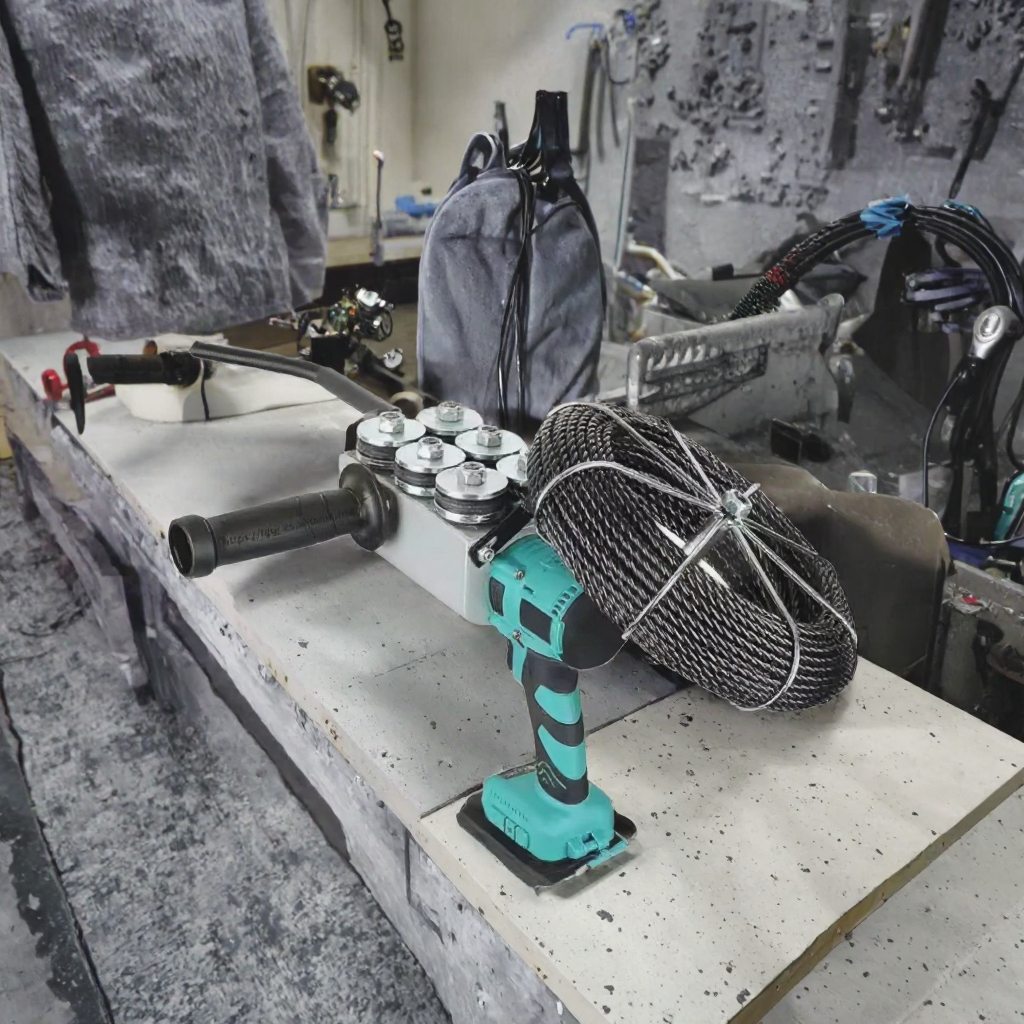 Battery Powered Brushless Wire Puller Electrical Wiring Threading Machine Cordless Cable Puller for Wall Installation image 3