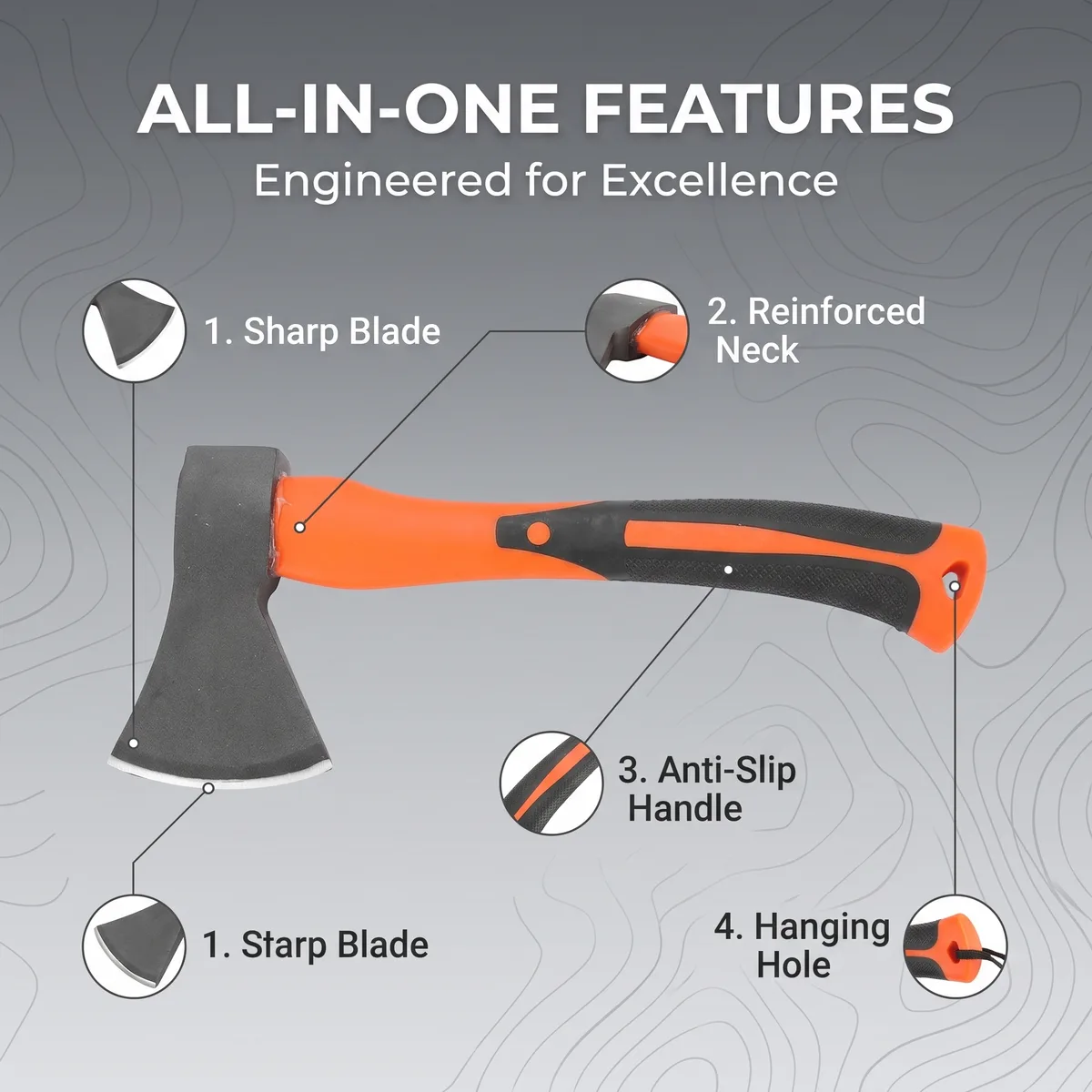 Best Seller Double Blade Axe with Plastic Handle Industrial Grade High Carbon Steel Blade for Cutting image 4