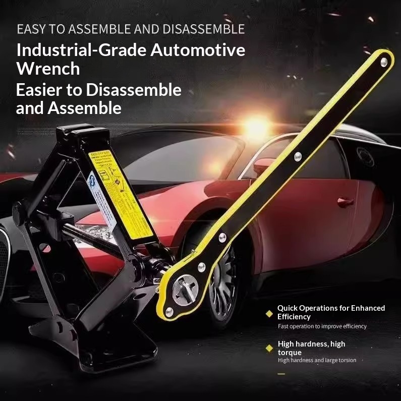Car-mounted 0kg Labor-saving Hand-operated Tire Changing Tool Set for Small Cars Ratchet Jack Accessories Plastic Model 1818 image 2
