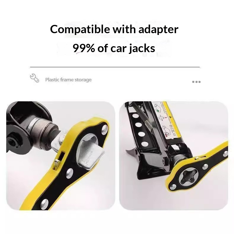 Car-mounted 0kg Labor-saving Hand-operated Tire Changing Tool Set for Small Cars Ratchet Jack Accessories Plastic Model 1818 image 3
