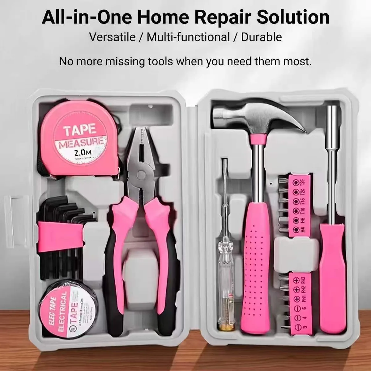 Carefully Selected Cross-border Bestseller Multi-functional Manual Tool Set Home Toolbox Kit Car Repair Tools Hard Case OEM image 5