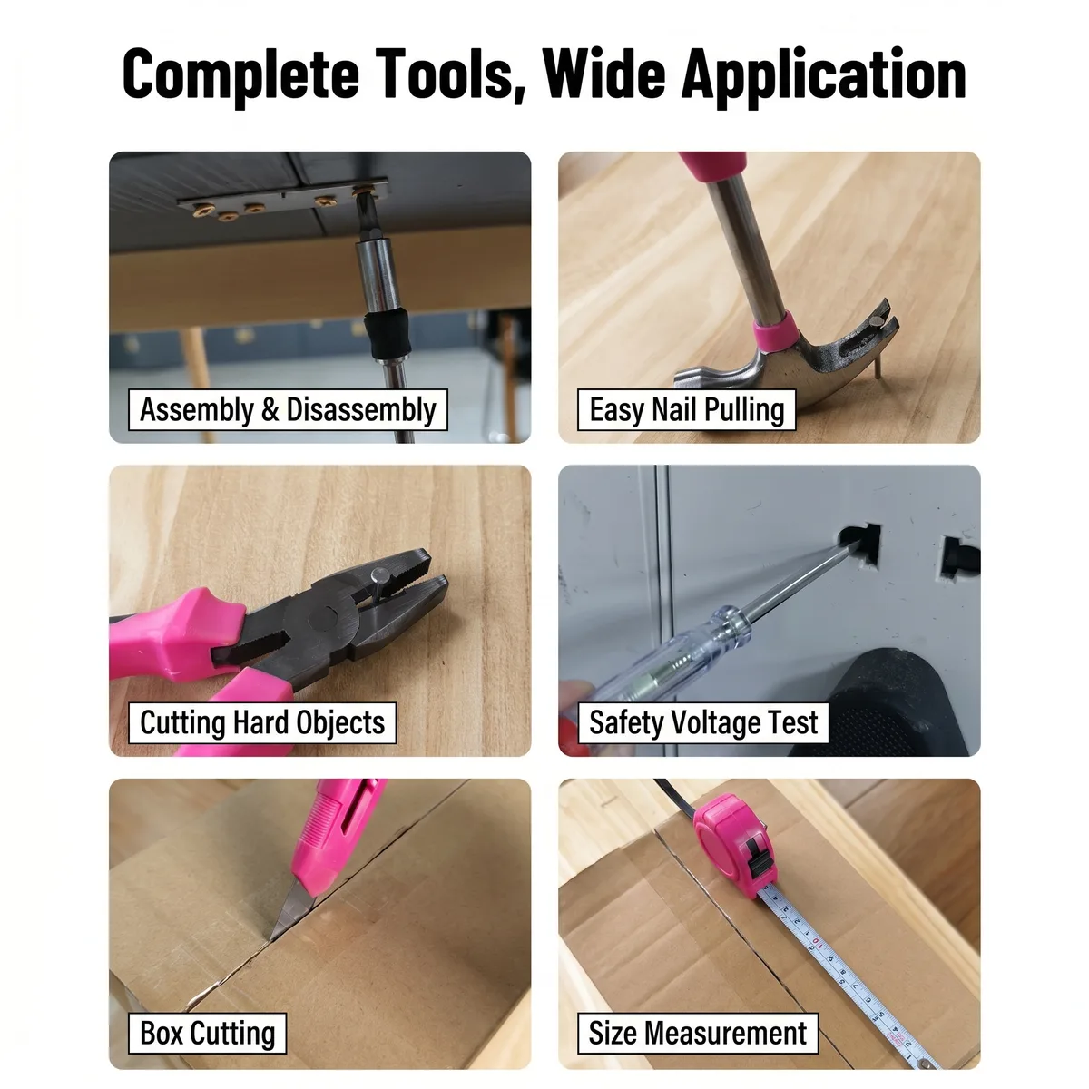 Carefully Selected Cross-border Bestseller Multi-functional Manual Tool Set Home Toolbox Kit Car Repair Tools Hard Case OEM image 7