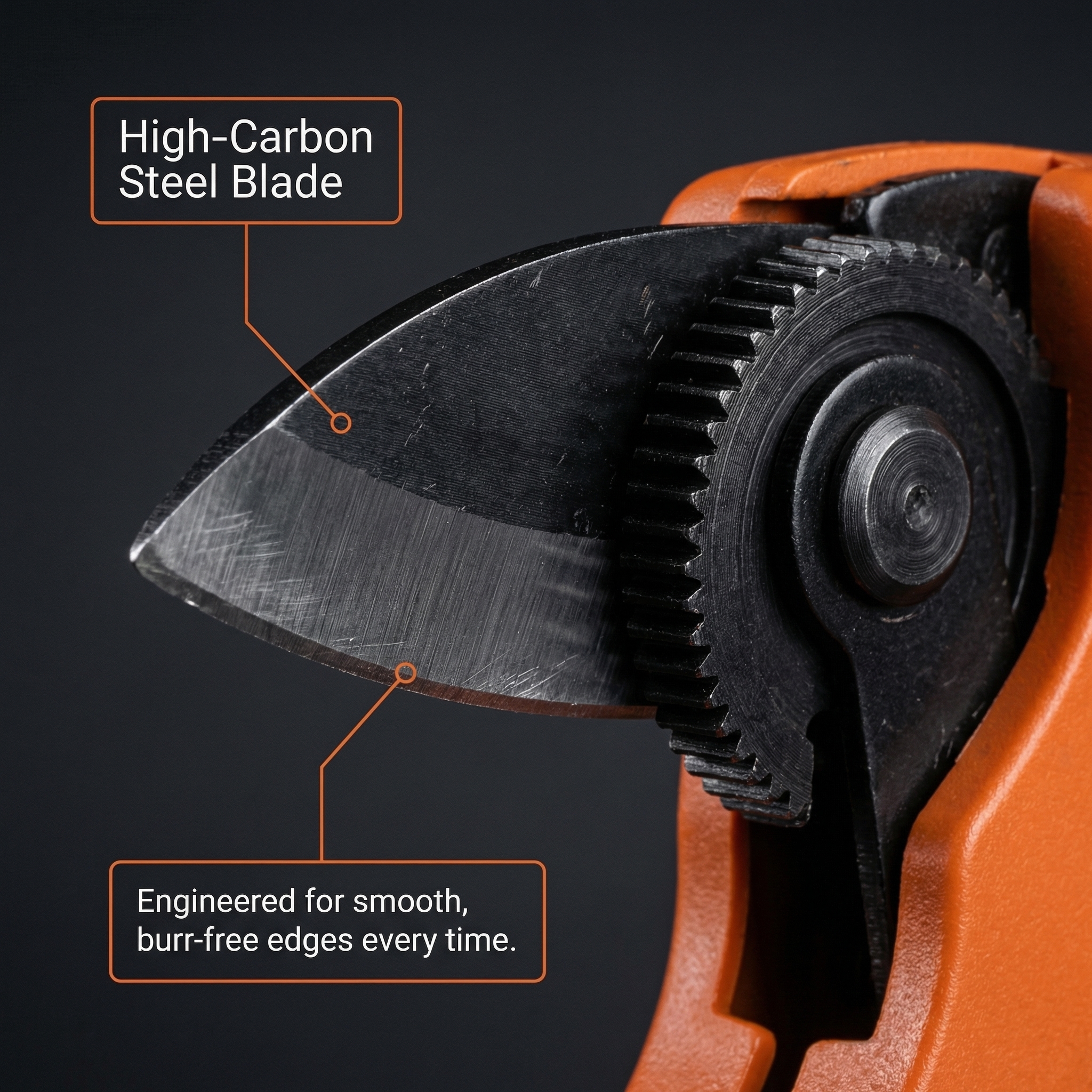 Cast Iron/45# Steel Handle & Body with Powder Coating, 65Mn  Coated Blade, HRC 55 Hardness for Durable Cutting image 6