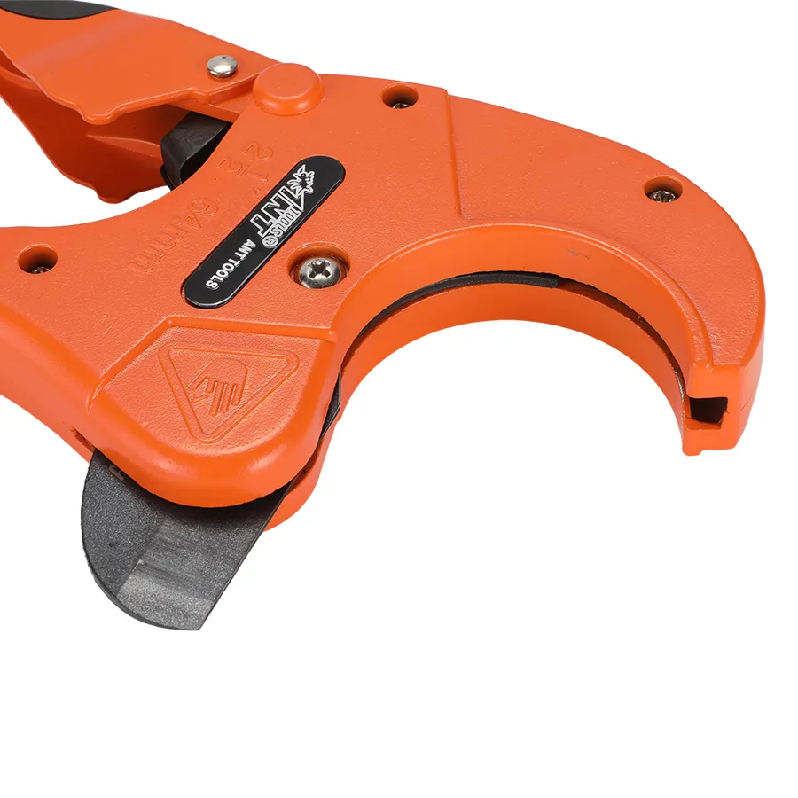 Clamp-On Pipe Cutter Aluminum Alloy Handle Body Powder Coating 65Mn Coated Blade HRC 55 Hardness for Home image 3