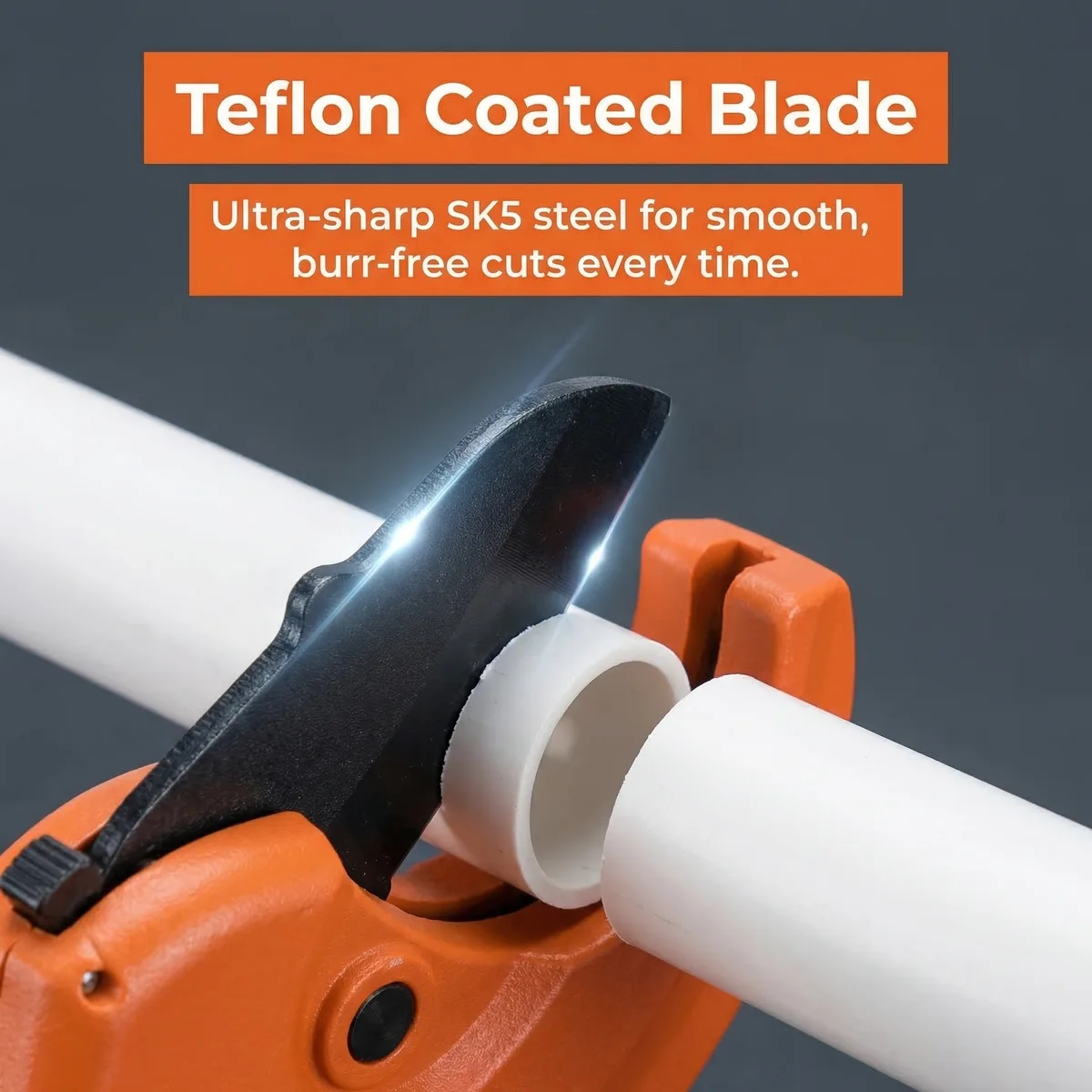 Clamp-On Pipe Cutter Aluminum Alloy Tungsten Carbide Powder Coated HRC55 Hardness for Industrial Home Use image 7
