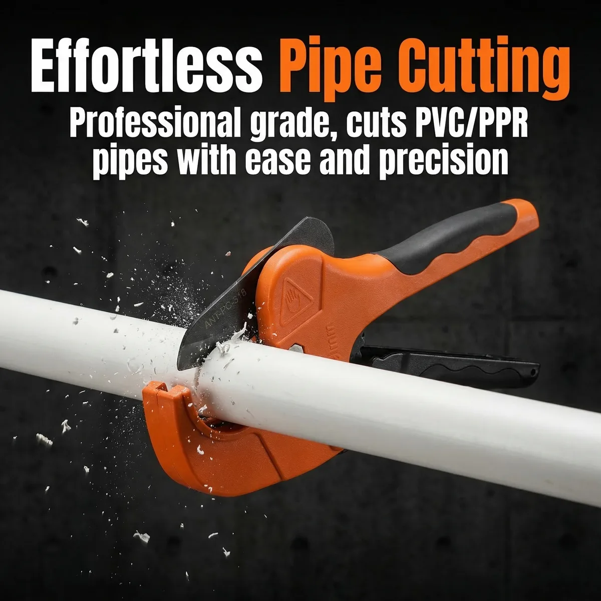 Clamp-On Pipe Cutter Die-Cast Aluminum Handle Body Powder Coating 65Mn Coated Blade HRC 55 Hardness for image 3