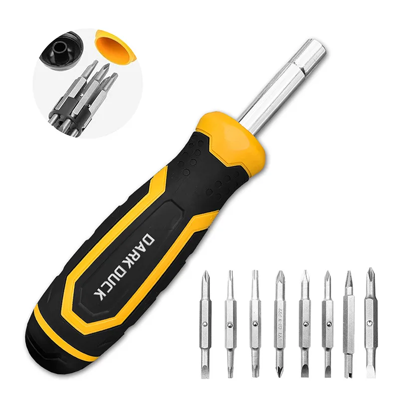 Clearance 18-in-1 Screwdriver Head Combination Manual Screwdriver Set Professional Buffer Grip Bit Magnetic image 2