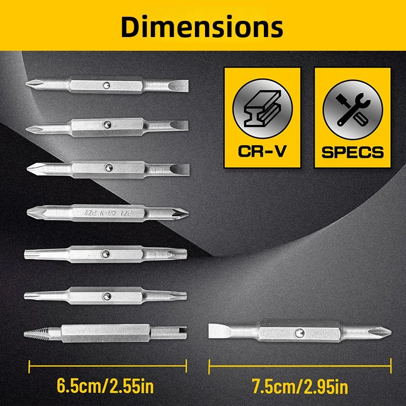 Clearance 18-in-1 Screwdriver Head Combination Manual Screwdriver Set Professional Buffer Grip Bit Magnetic image 5