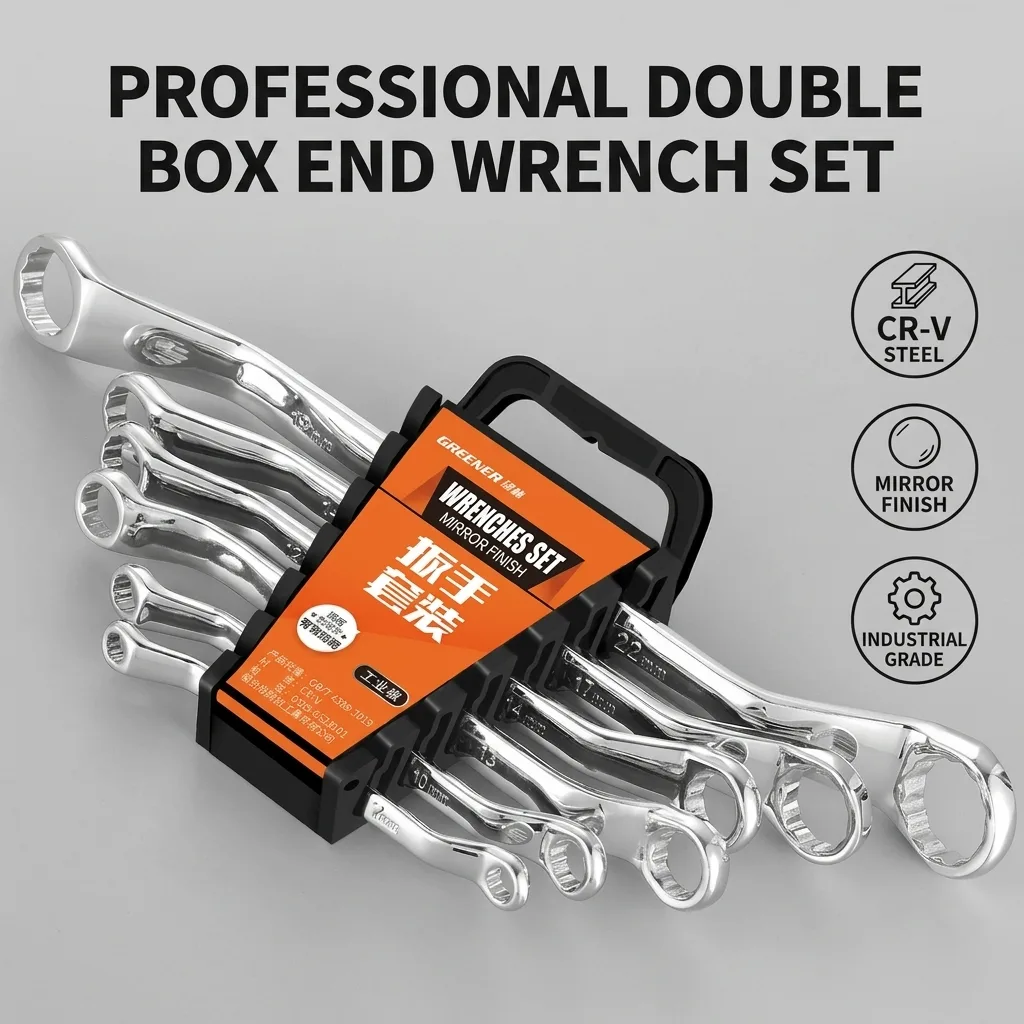 Combination Wrench Set 6pc Durable Iron Hand Automotive Industrial Repair Tools Mechanics PINMARKT SA DE CV Model 04312 image 2