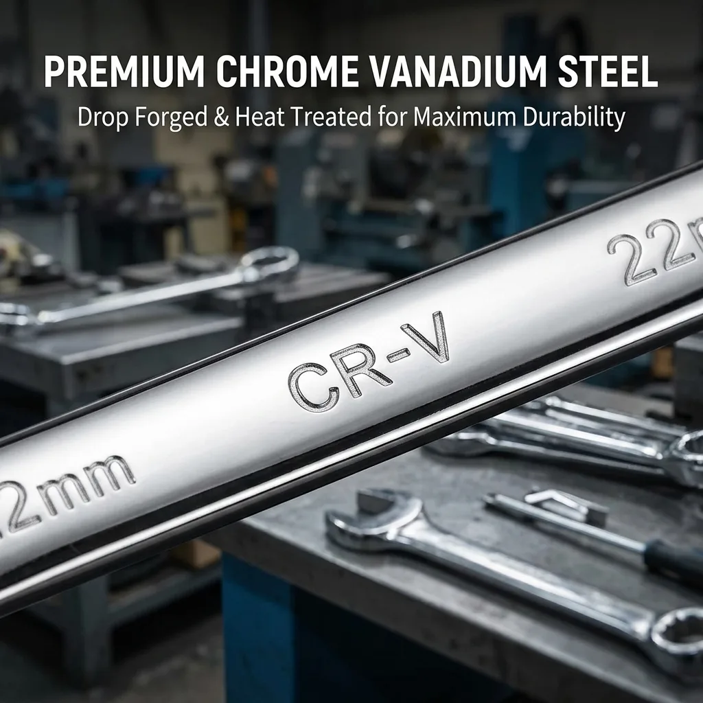 Combination Wrench Set 6pc Durable Iron Hand Automotive Industrial Repair Tools Mechanics PINMARKT SA DE CV Model 04312 image 6