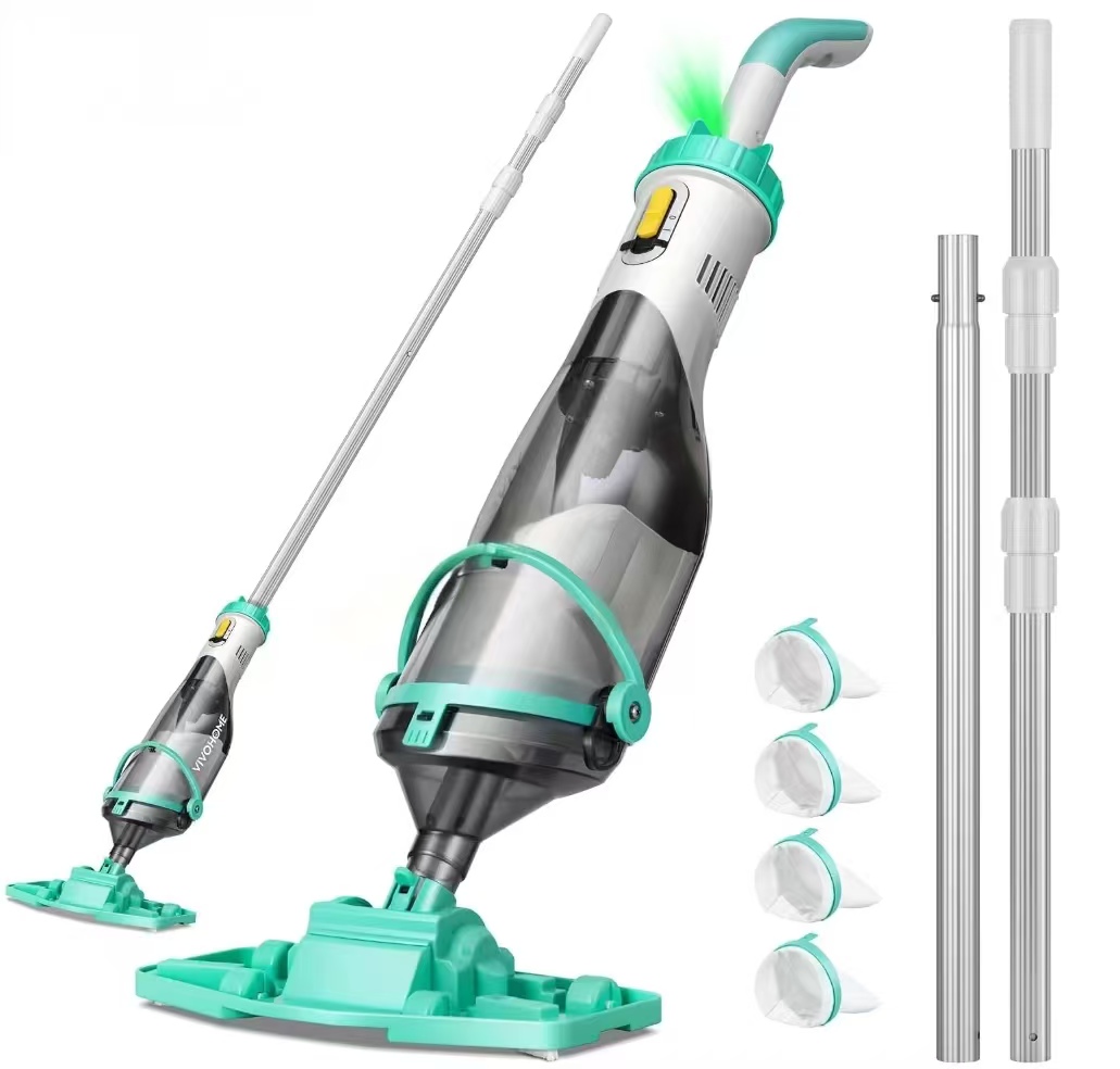 Cordless OEM Hot Tub Vacuum Pools Spas 22 GPM Suction 70-Min Run Time Handheld Rechargeable ABS Aluminum 54W Strong Motor PC60