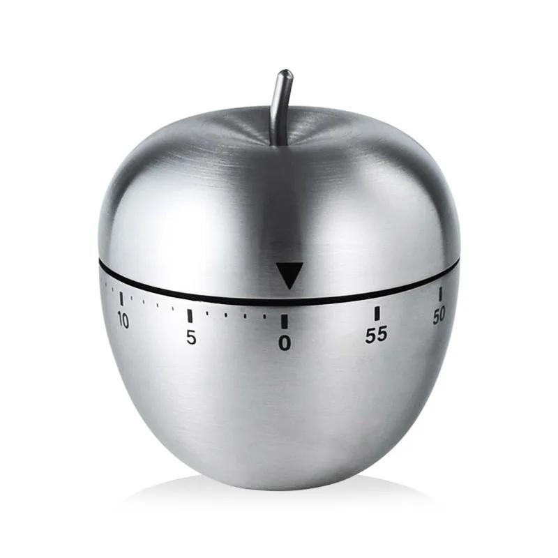 Creative Kitchen Metal Mechanical Timer Egg-Shaped 60-Minute Waterproof LCD Display Student Timekeeper for Baking Cooking image 6
