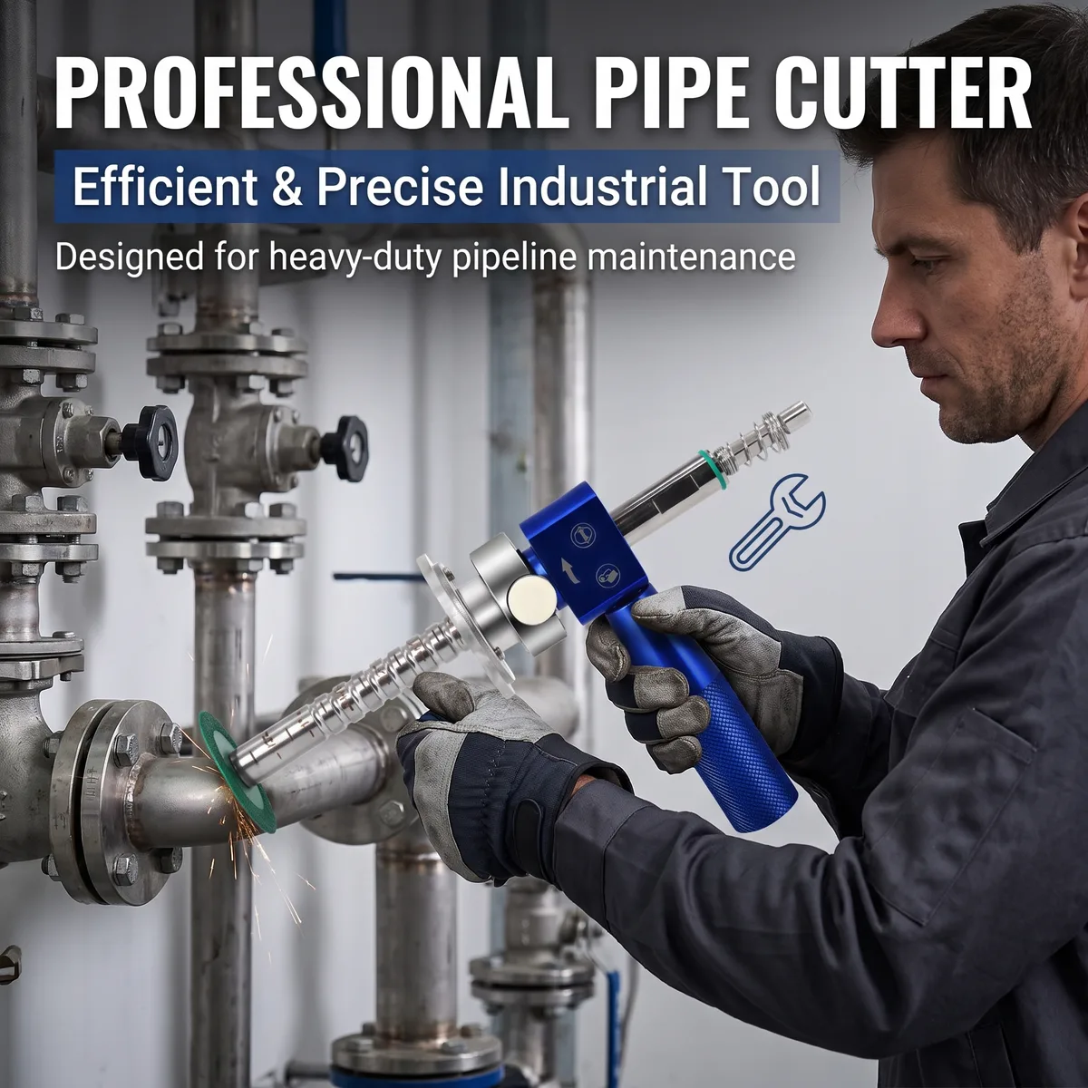 Cross-border New-style Pipeline Inner-wall Cutter Adapter Rod Hand Drills Mini Saw Blade Adjustable Stop-limit Connecting Rod image 3