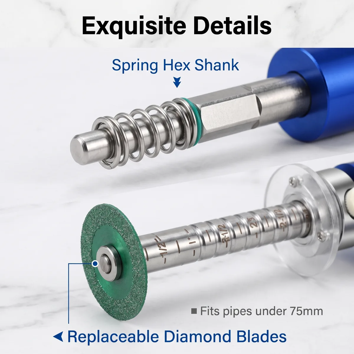 Cross-border New-style Pipeline Inner-wall Cutter Adapter Rod Hand Drills Mini Saw Blade Adjustable Stop-limit Connecting Rod image 5
