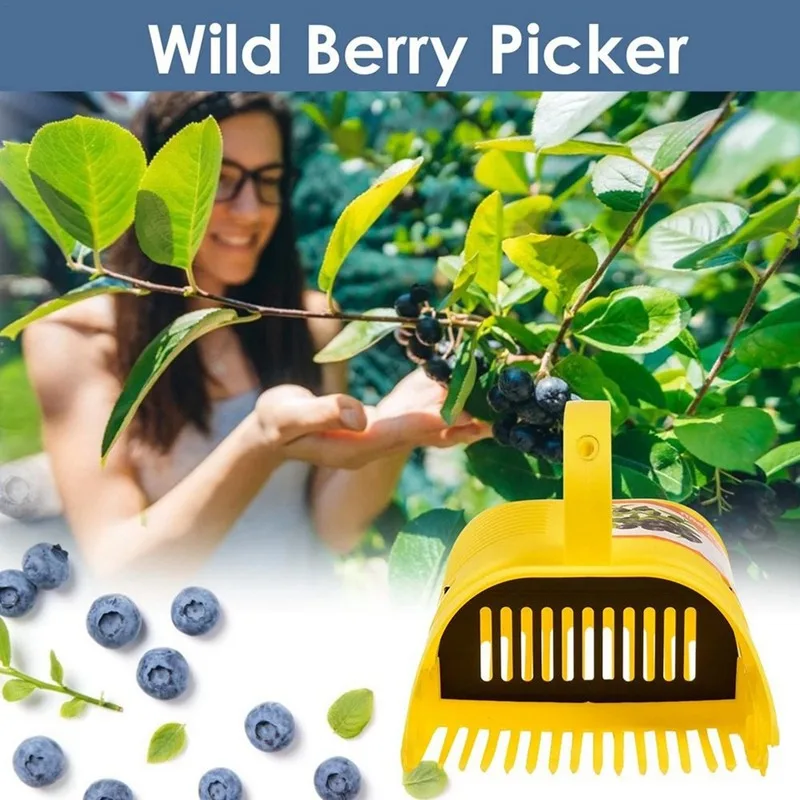 Cross-border Plastic Blueberry Picker Orchard Fruit-Picking Tool Portable Fruit-Collecting Device Drop Shipping Available image 4