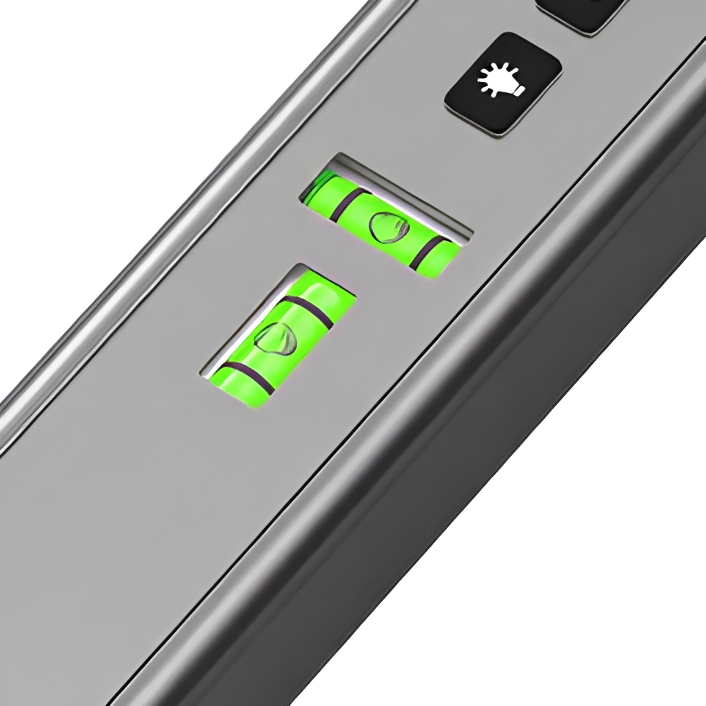 Cross-Line Green 520nm Battery-Powered Class 2 Laser Level Aluminum Alloy Mini Spirit Level Magnetic Back 1/4" Thread Mount image 5