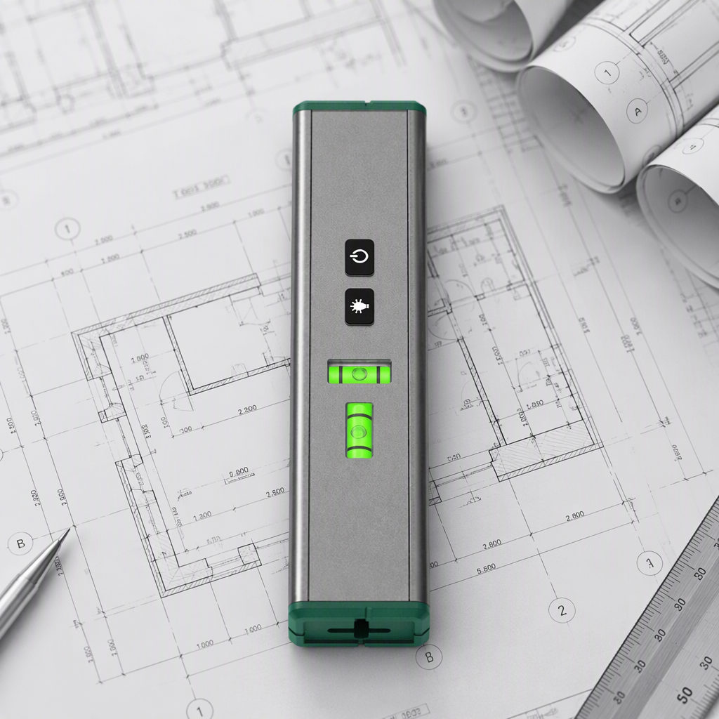 Cross-Line Green 520nm Battery-Powered Class 2 Laser Level Aluminum Alloy Mini Spirit Level Magnetic Back 1/4" Thread Mount image 6