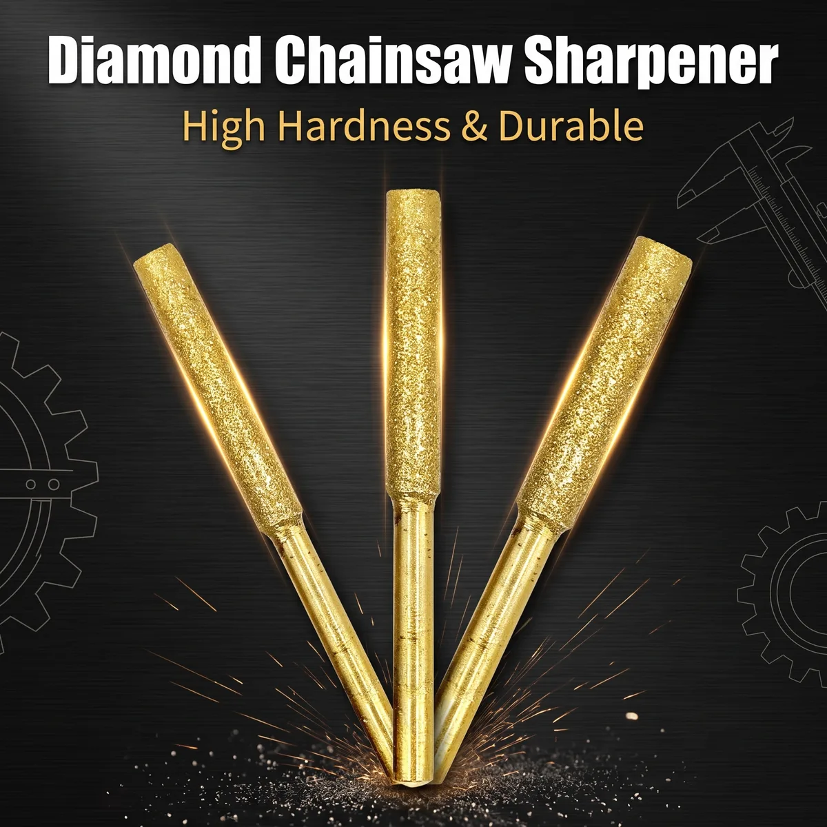Diamond Sand Oil Saw Blade 4.0 Electric Chainsaw Chain Grinding Head Sander Grinding Machine Grinding Head Saw File Polishing image 3