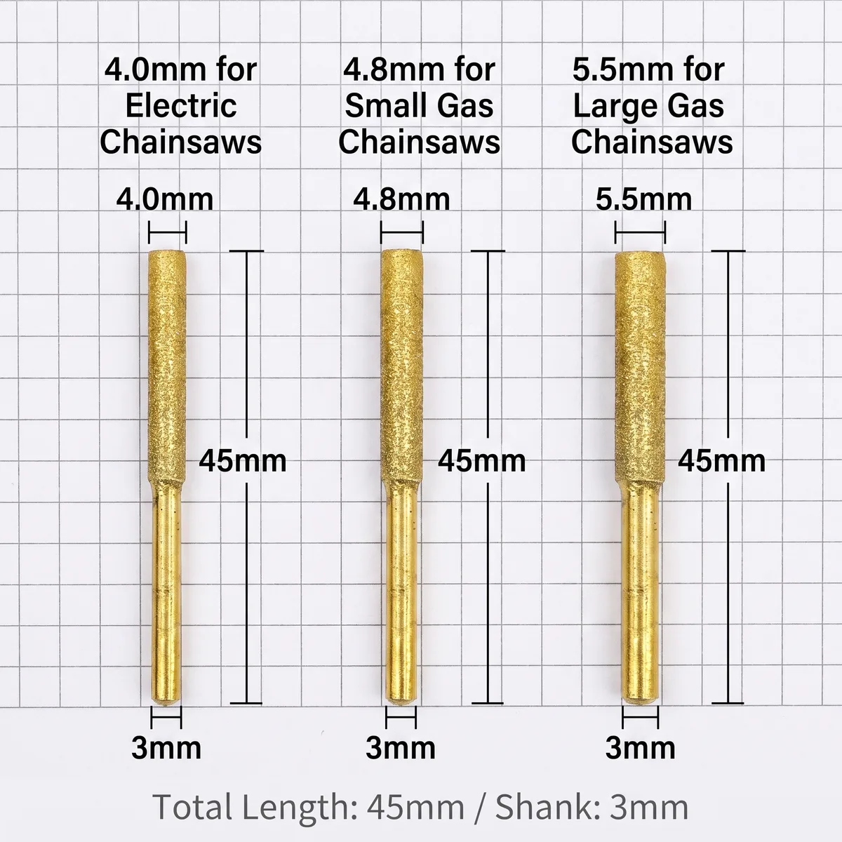 Diamond Sand Oil Saw Blade 4.0 Electric Chainsaw Chain Grinding Head Sander Grinding Machine Grinding Head Saw File Polishing image 6
