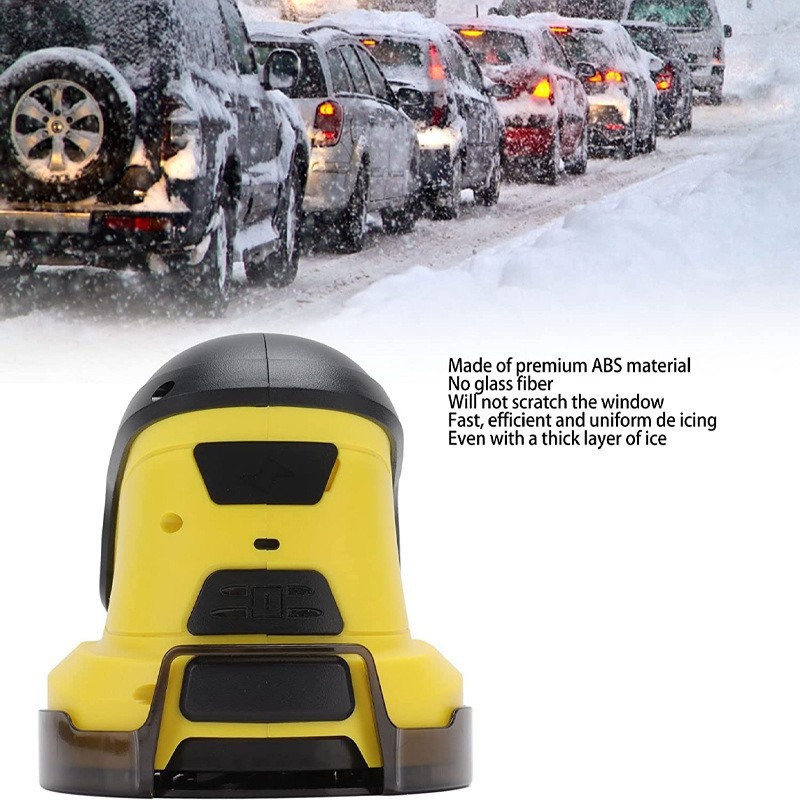 Direct-from-manufacturer Electric Snow Scraper Car Window Ice Remover Non-scratch Rechargeable Snow Removal Tool image 3