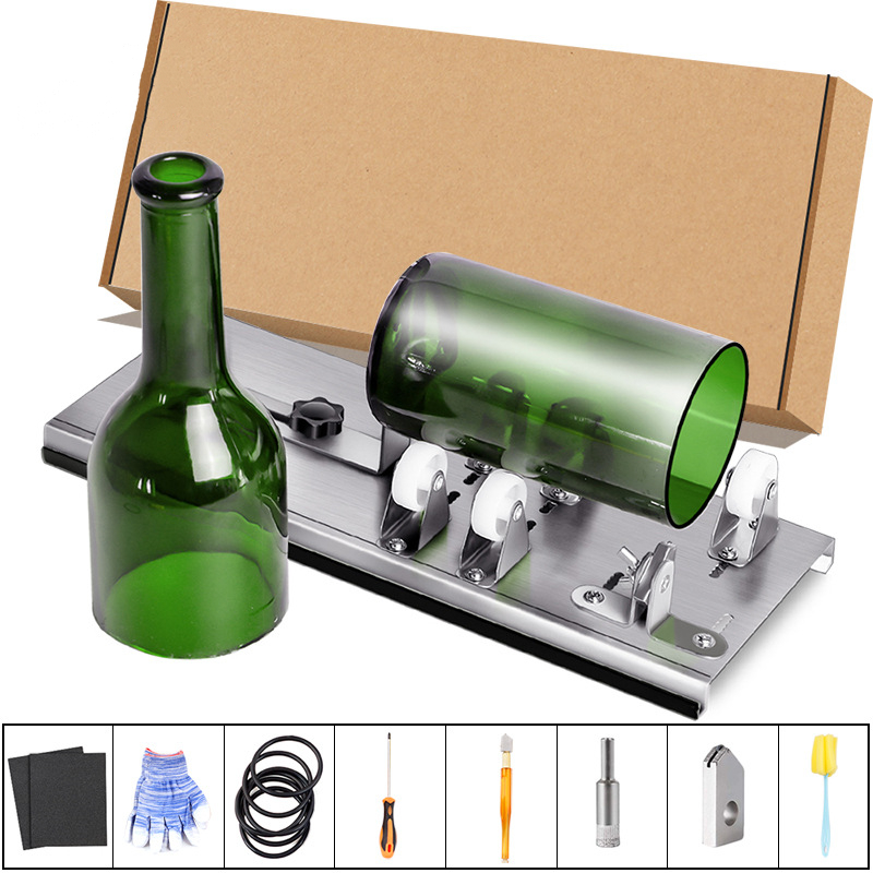 DIY Glass Bottle Cutting Machine Set Beer Bottle Cutter Tool Kit for Home Brewing Craft Beverage