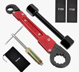 Double-ended Steel Stop Compression Pipe Repair Wrench Tool Set for 3/8 Inch image 2