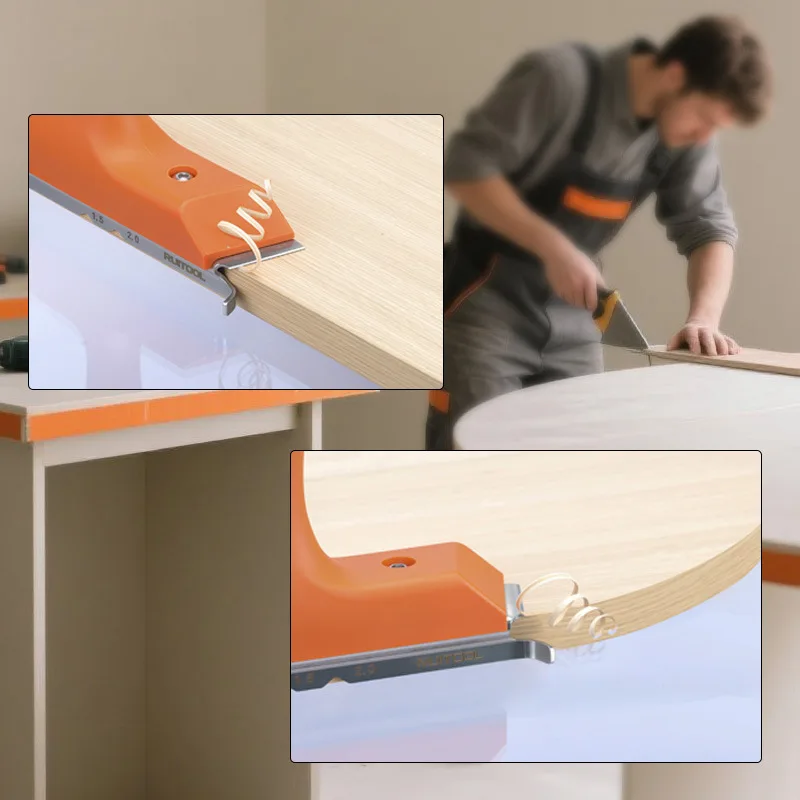 Edge Banding Strip Trimmer Three-in-One Special-Shaped Trimmer for Ecological Board Arc Planer Deburring Chamfer Planer image 3