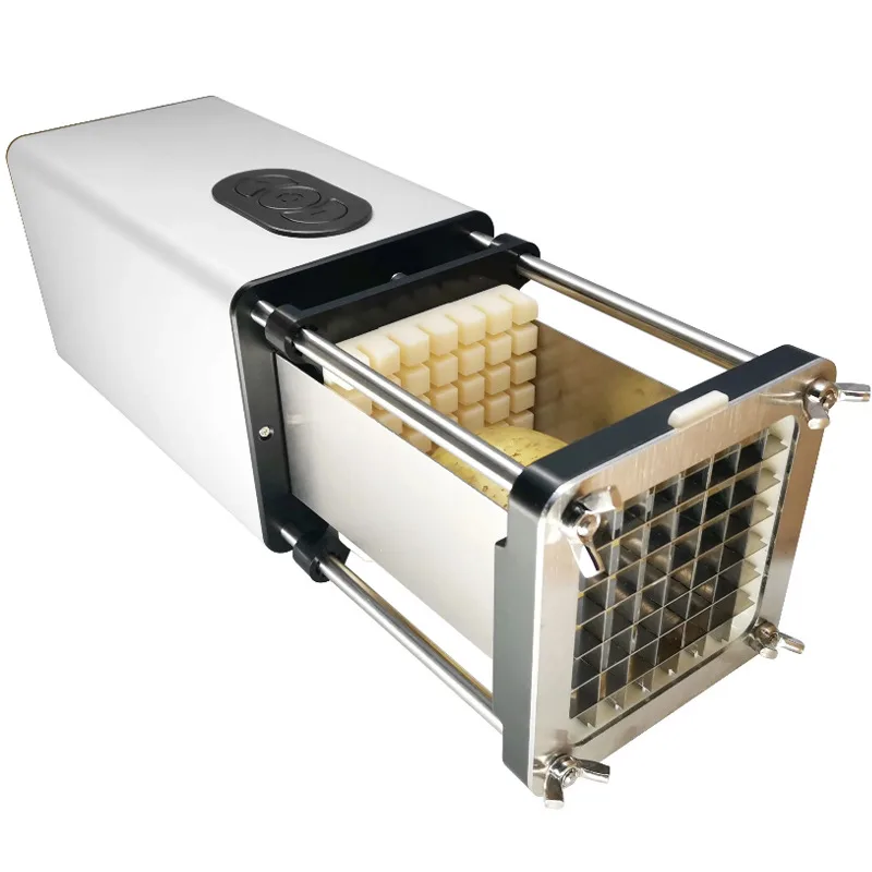 Electric Automatic Intelligent Multifunctional French Fry Maker Vegetable Slicer Aluminum Alloy 304 Stainless Steel Kitchen Tool image 2