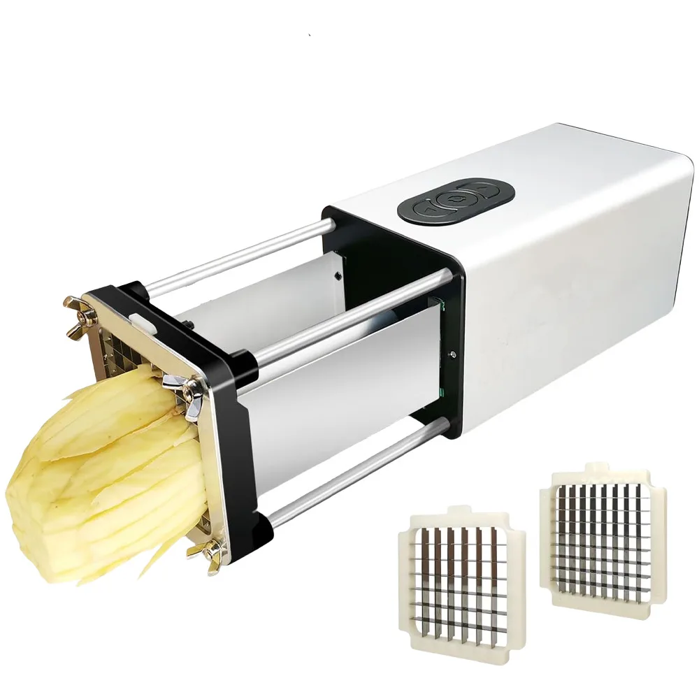 Electric Automatic Intelligent Multifunctional French Fry Maker Vegetable Slicer Aluminum Alloy 304 Stainless Steel Kitchen Tool image 4