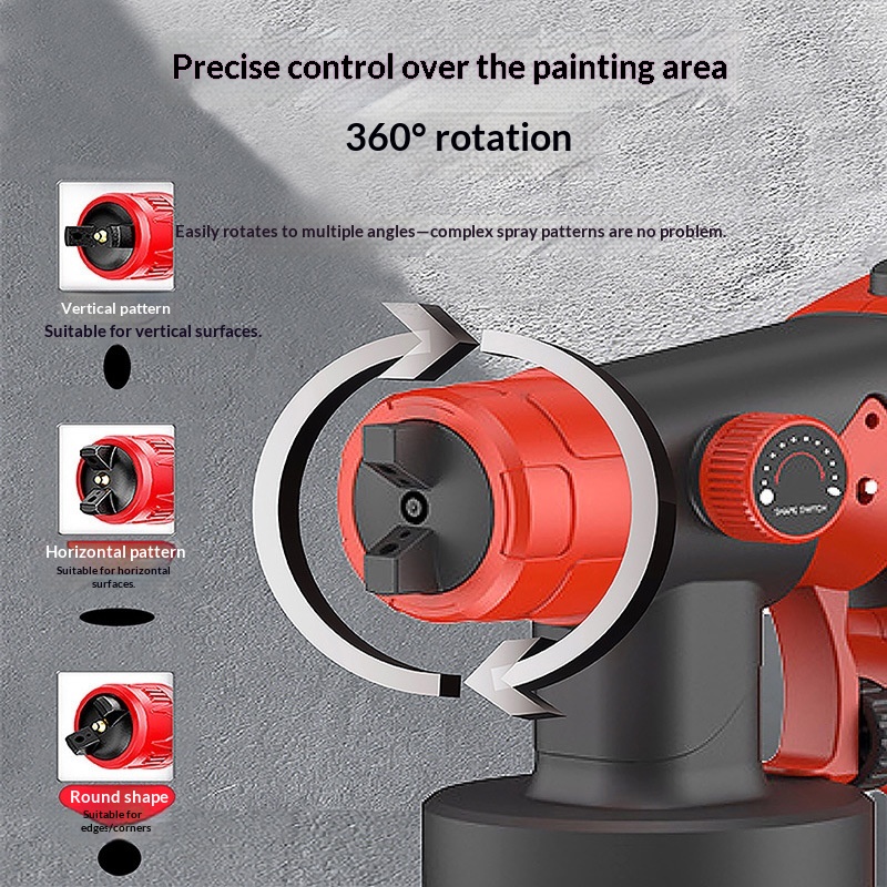 Electric Automatic Spray Gun Paint Sprayer Cross-Border New Model Compact High-Atomization Disinfection Lithium Powered Painting