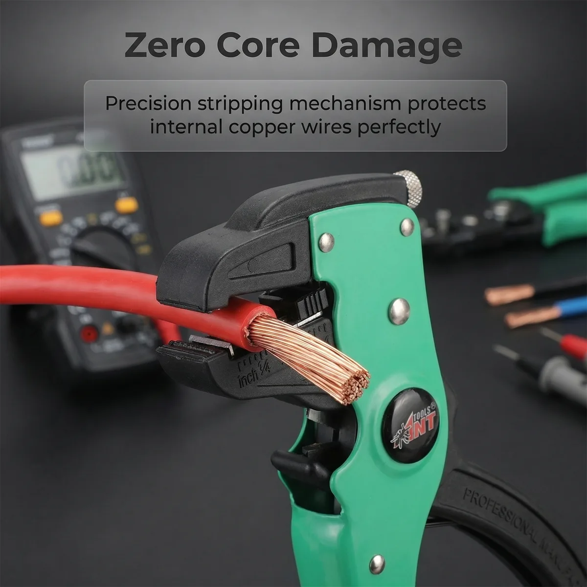 Electrician Industrial Grade Multifunctional Pliers 200mm Carbon Steel Wire Stripping Eagle Beak Cutting Tool 90 Serrated Jaw image 3