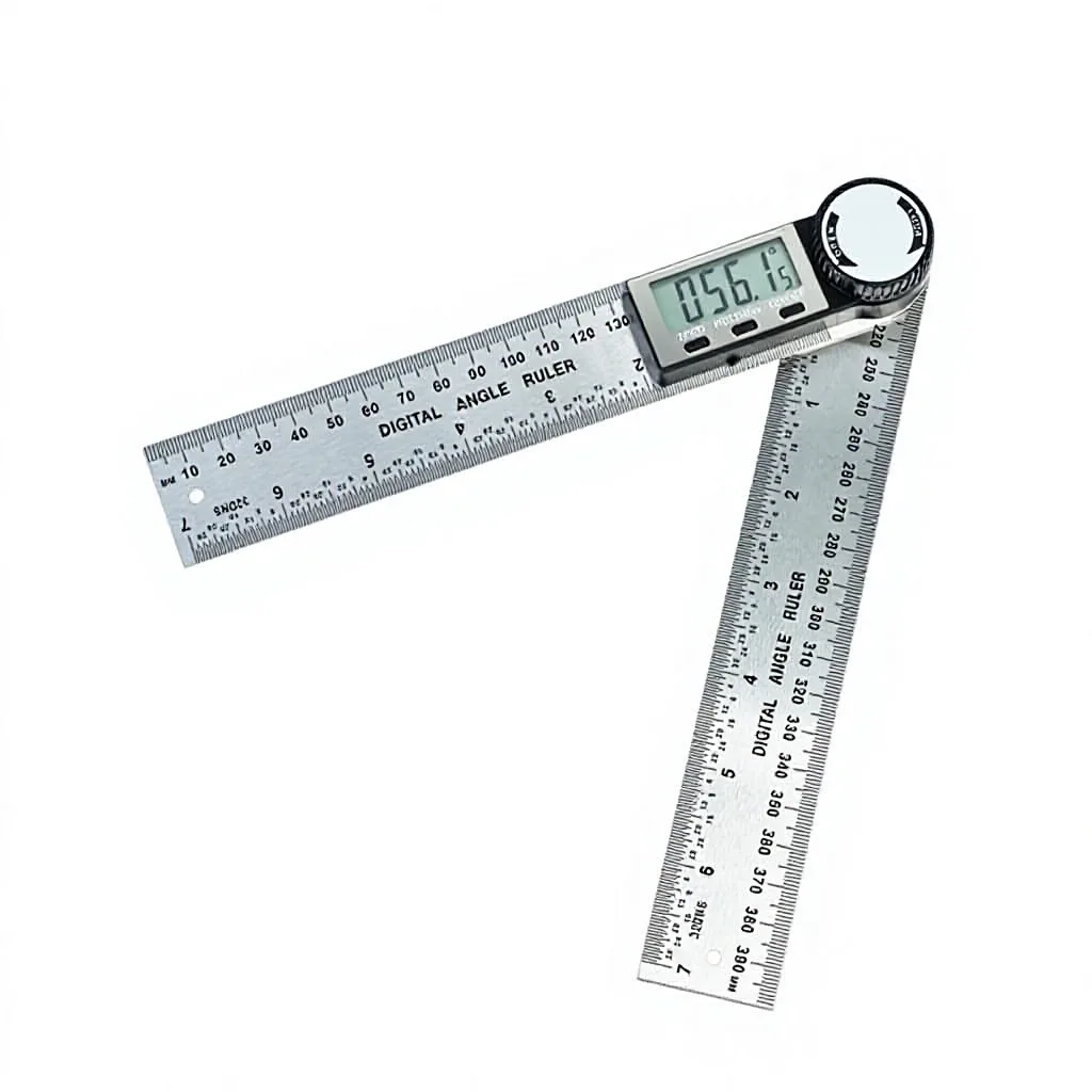 Electronic Digital Angle Ruler High-Precision Universal Protractor Multi-Functional Woodworking Angle Gauge Made China; Stock image 2